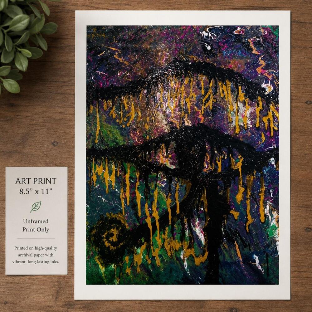 Abstract Painting Mixed Media Artwork